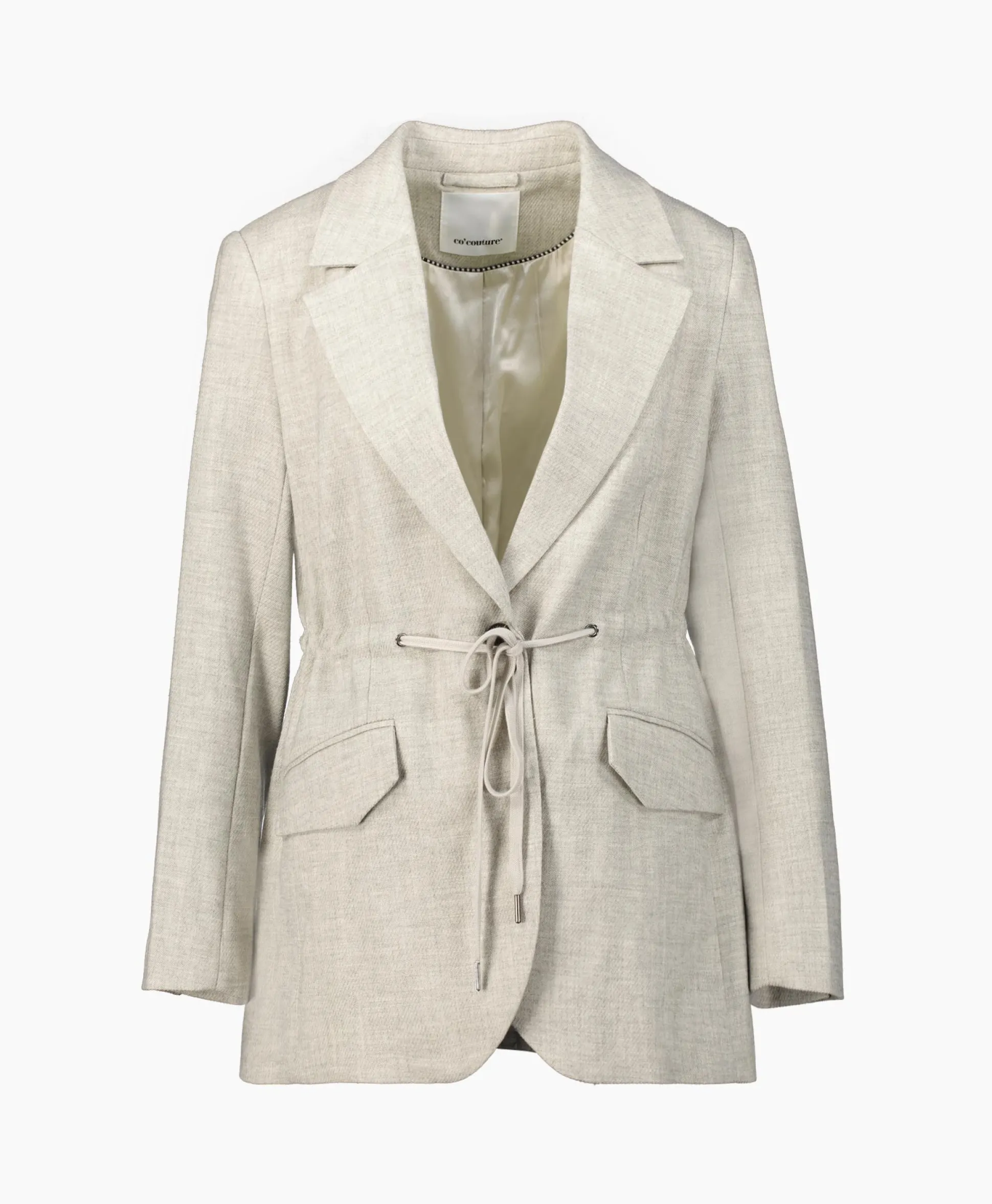 Co'Couture Blazer Winnie Tie String Grijs