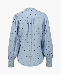 Co'Couture Blouse Dora Dot Blauw