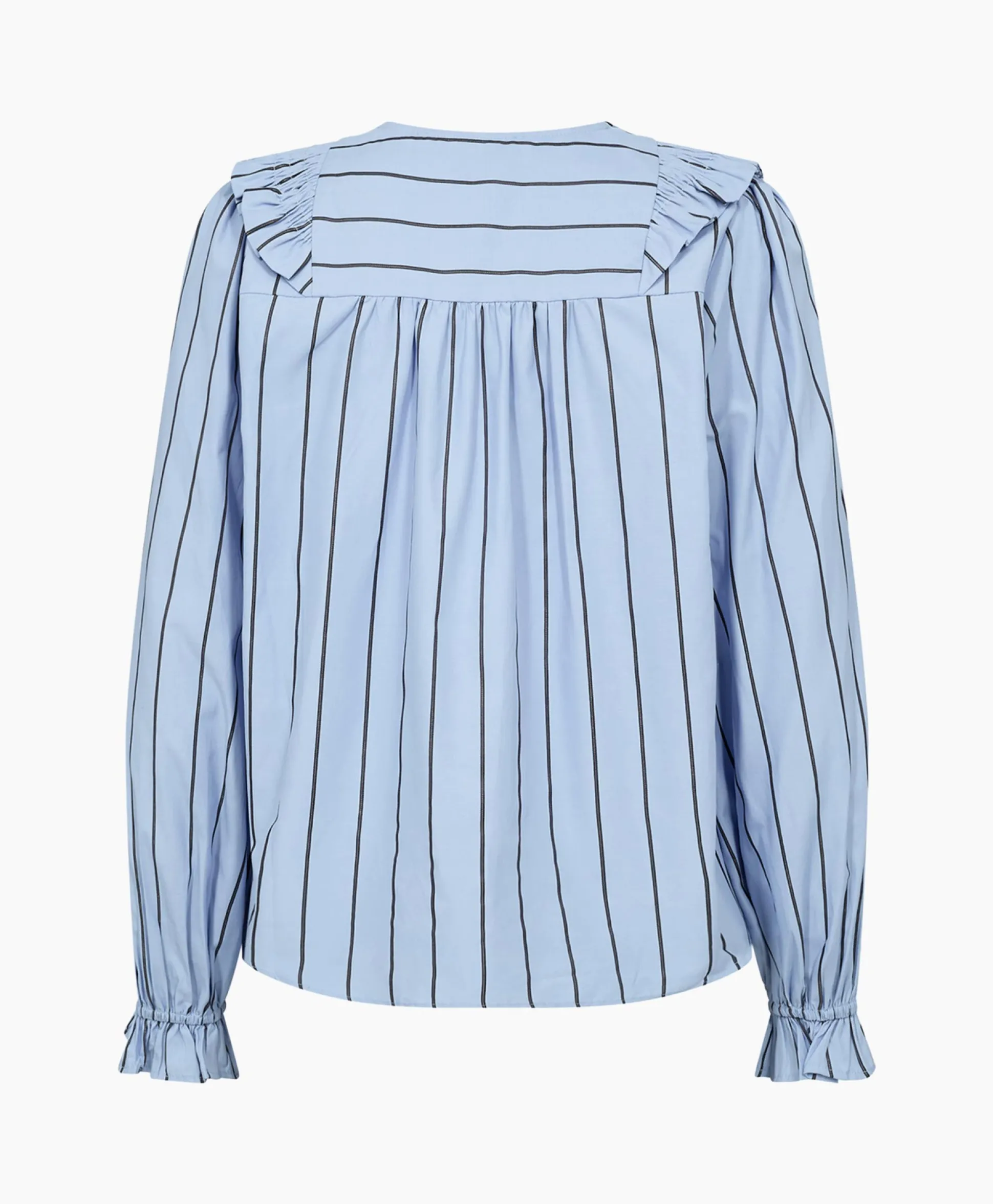 Co'Couture Blouse Ivana Smock Frill Blauw