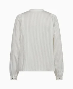 Co'Couture Blouse Selma Placket Wit