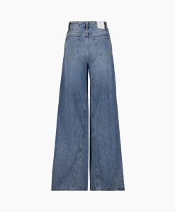 Co'Couture Jeans Vika Long Wide Seam Licht Blauw