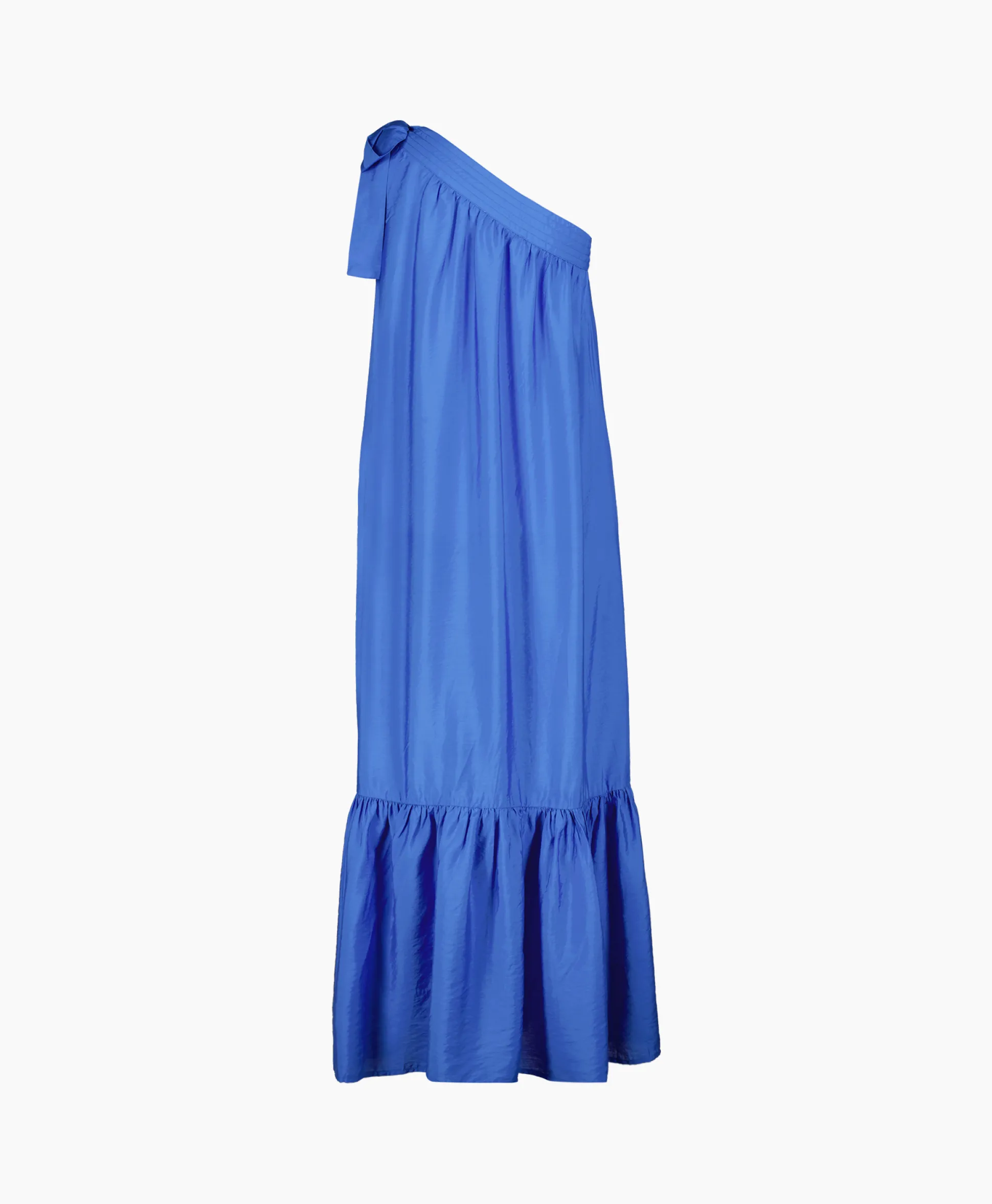 Co'Couture Maxi Jurk Callum Assymetrisch Blauw