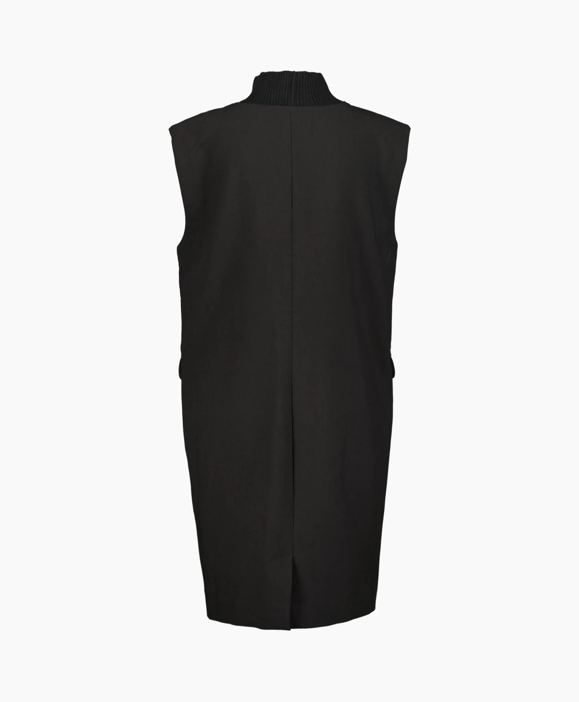 Co'Couture Mini Jurk Volacc Rib Turtleneck Zwart