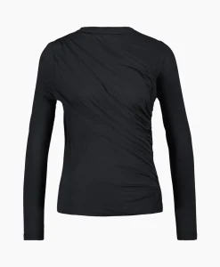Co'Couture Top Drapeycc Tee Zwart