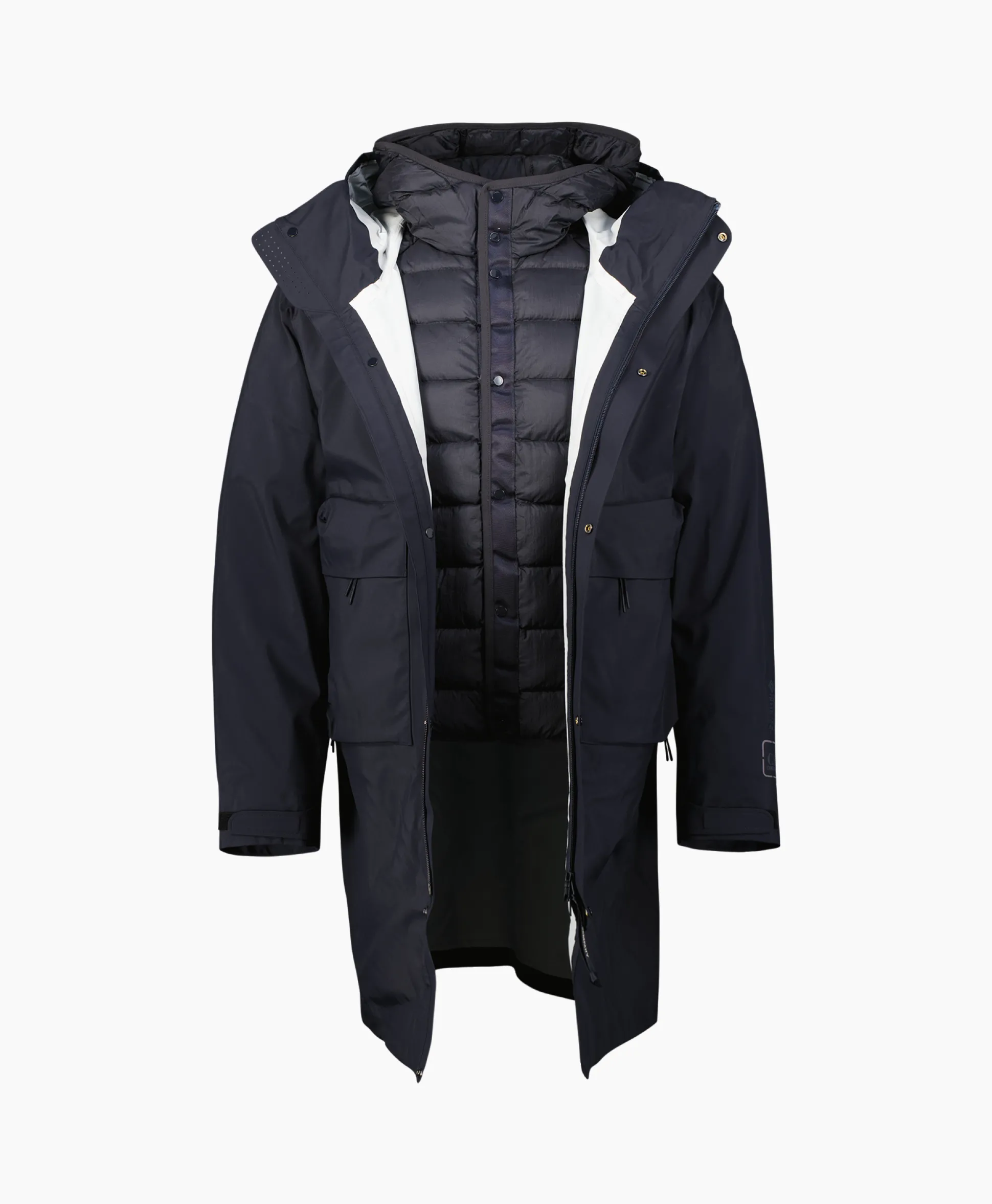 Cp Company Jack Outerwear - Long Jacket Blauw
