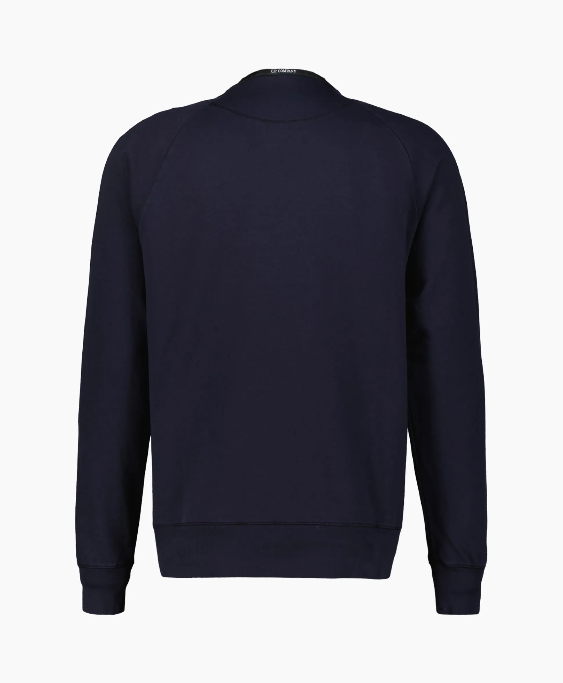 Cp Company Sweater Light Fleece Logo Donker Blauw