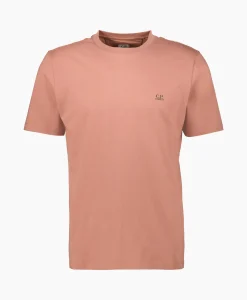 Cp Company T-Shirt 30/1 Jersey Small Logo Donker Bruin