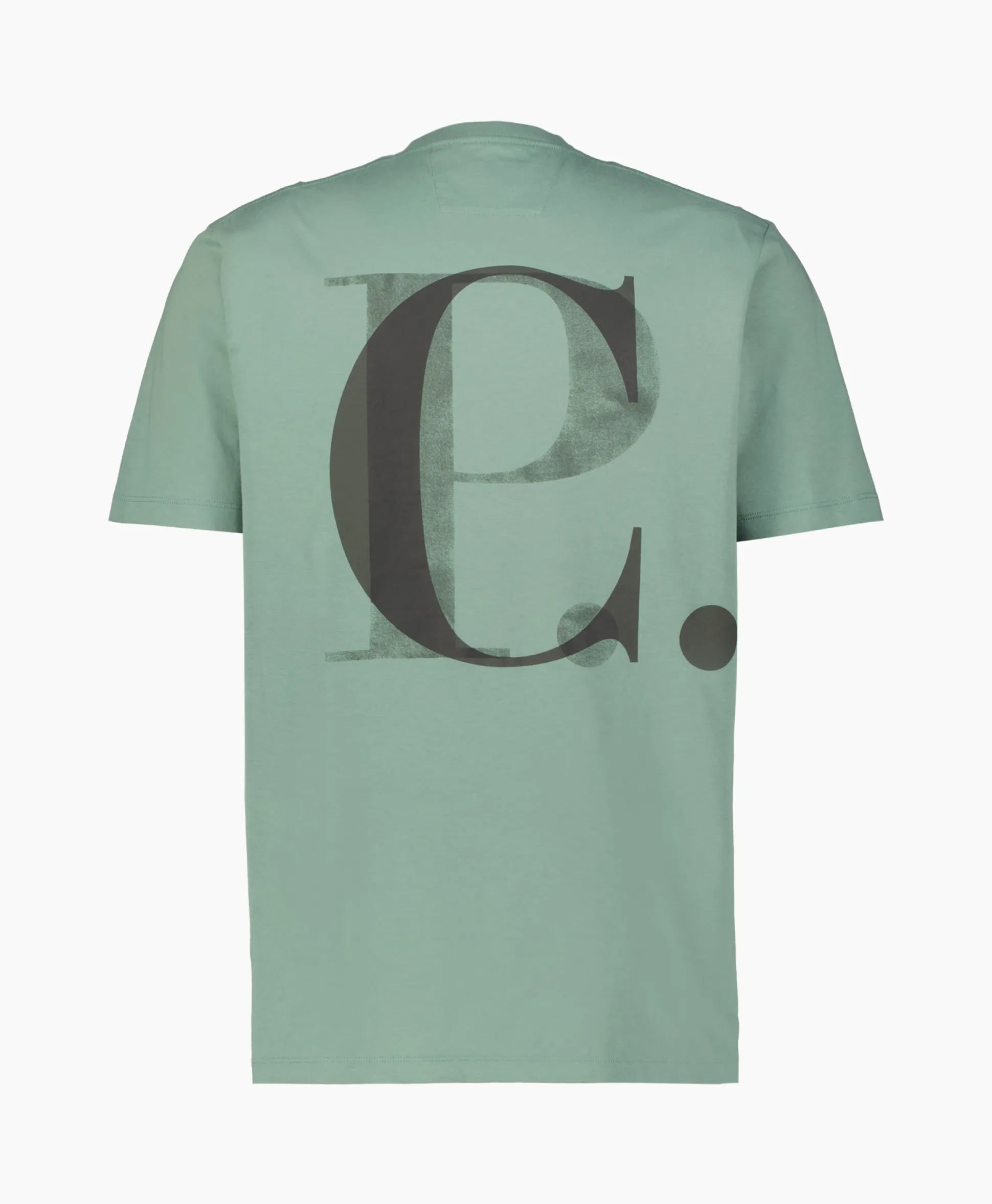 Cp Company T-Shirt Jersey Graphic Licht Groen