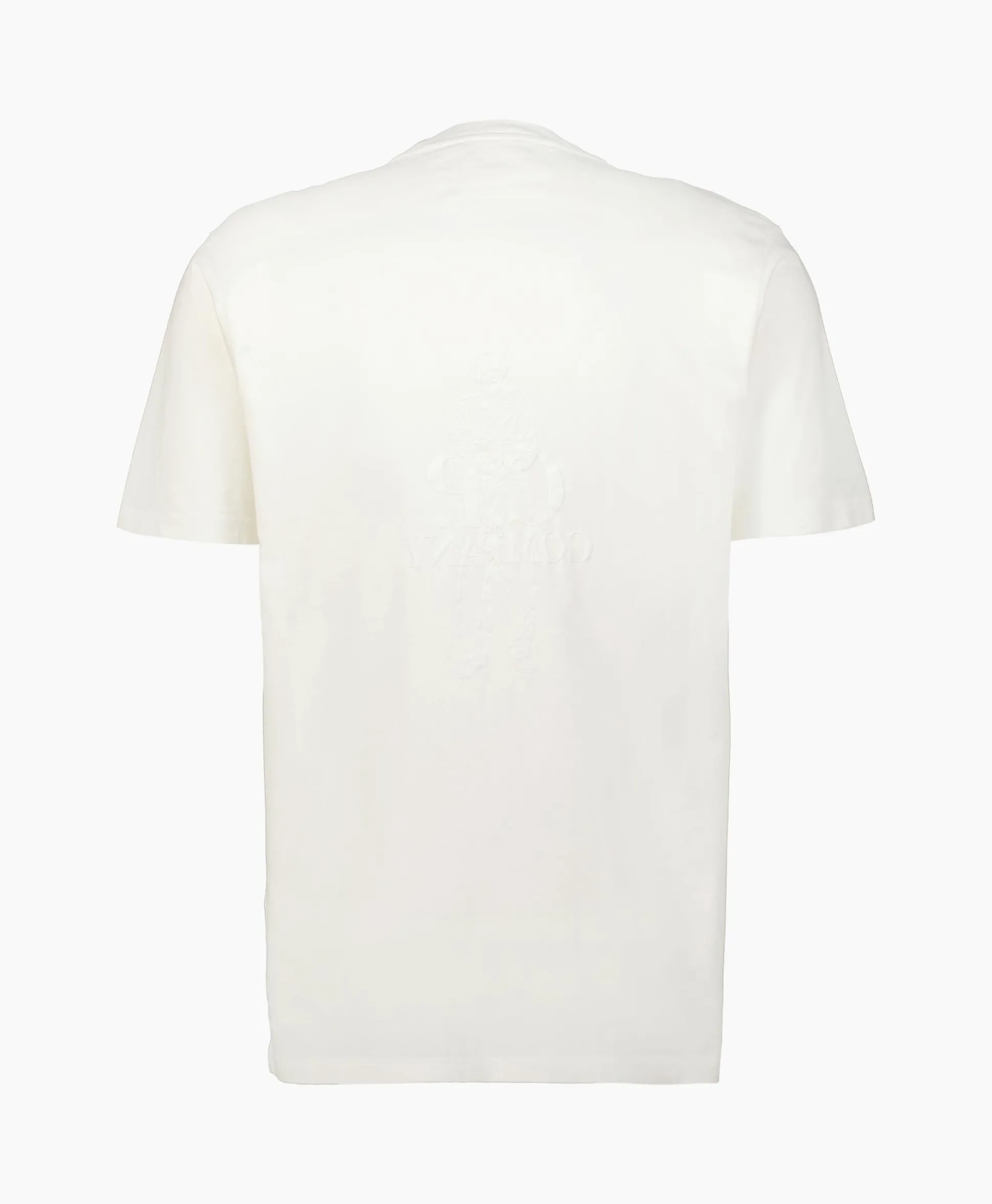Cp Company T-Shirt Korte Mouw Jersey Artisinal Card Wit
