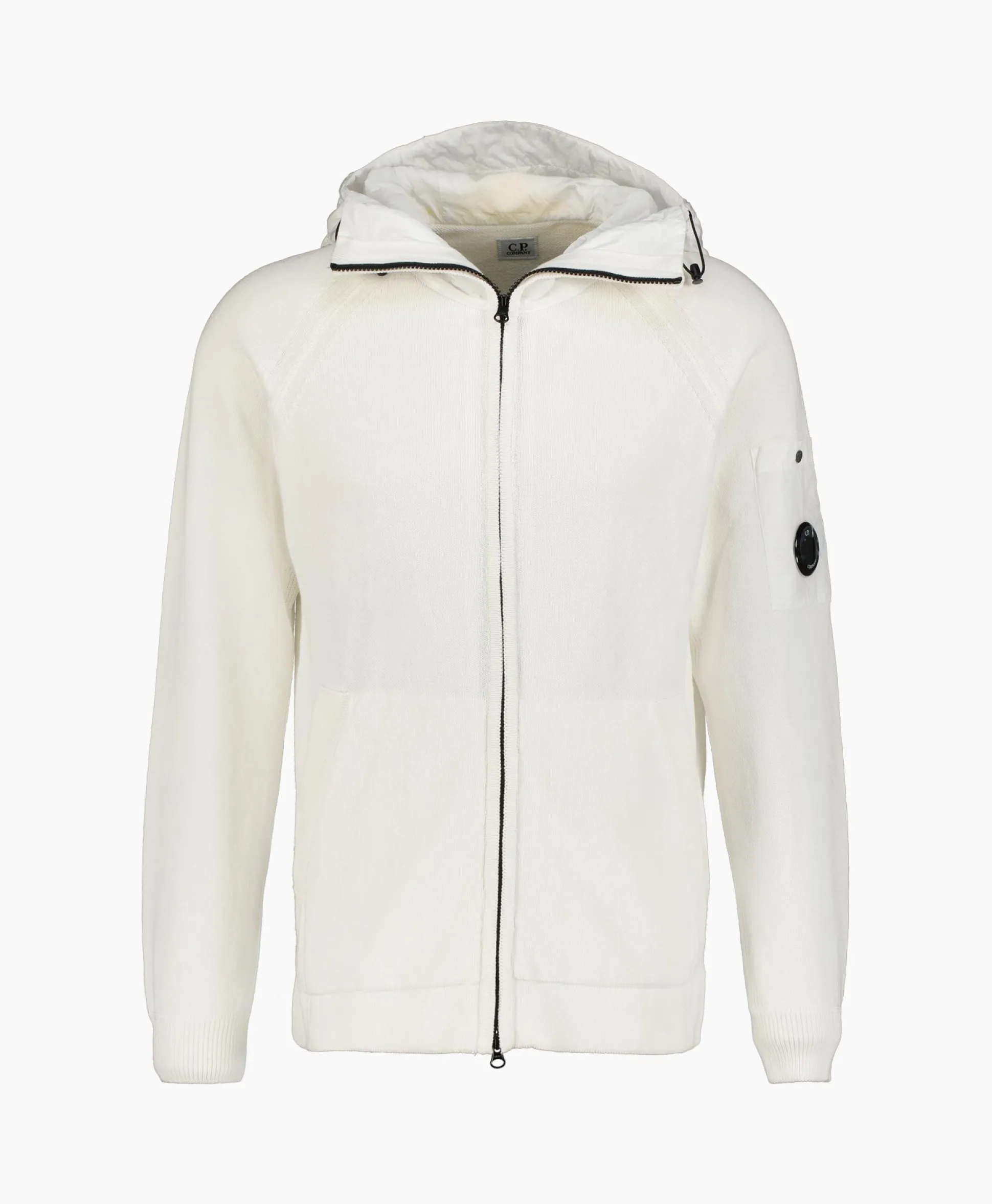 Cp Company Vest Cotton Mixed Hooded Knit Wit