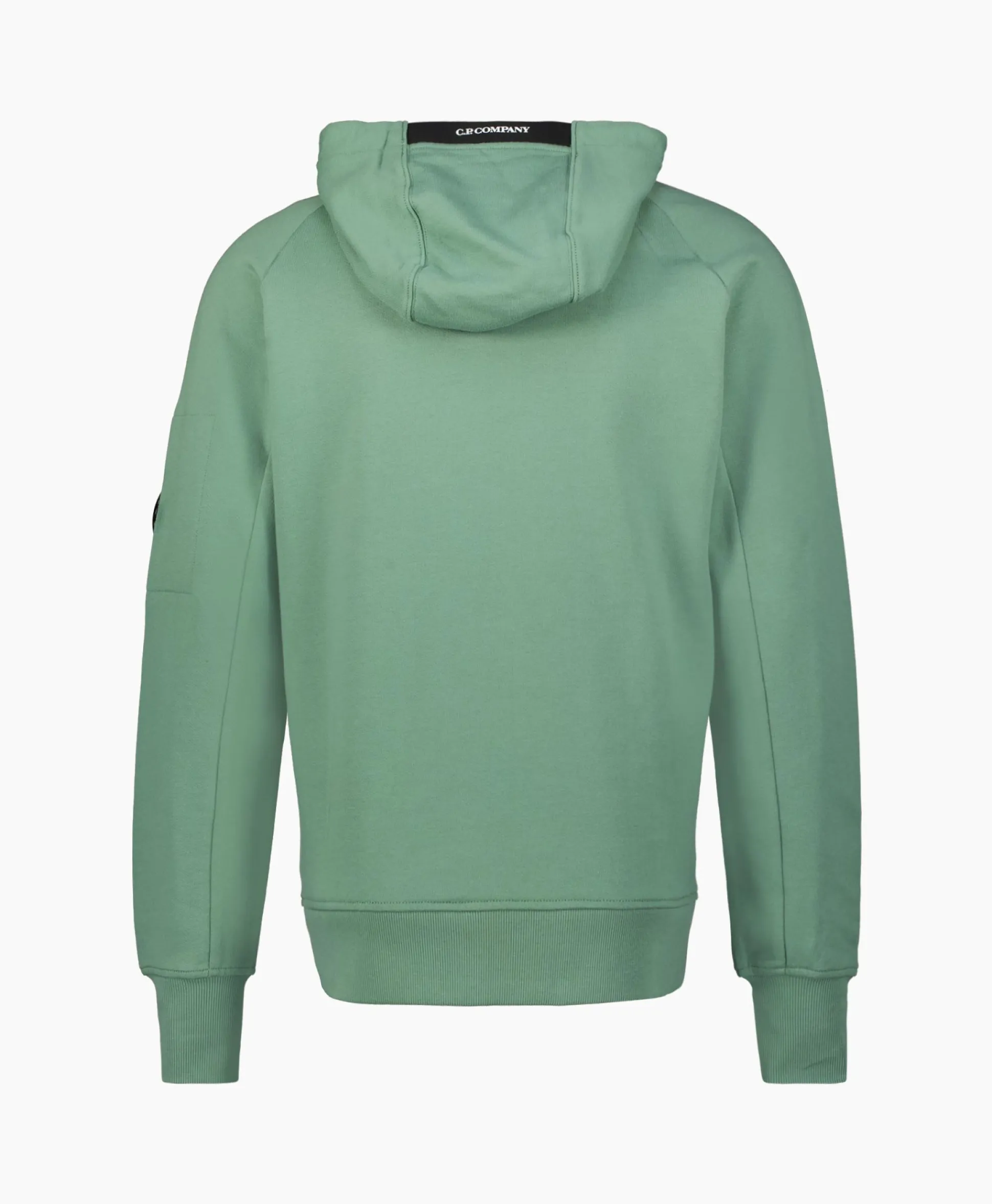 Cp Company Vest Diagonal Raised Fleece Zipped Groen