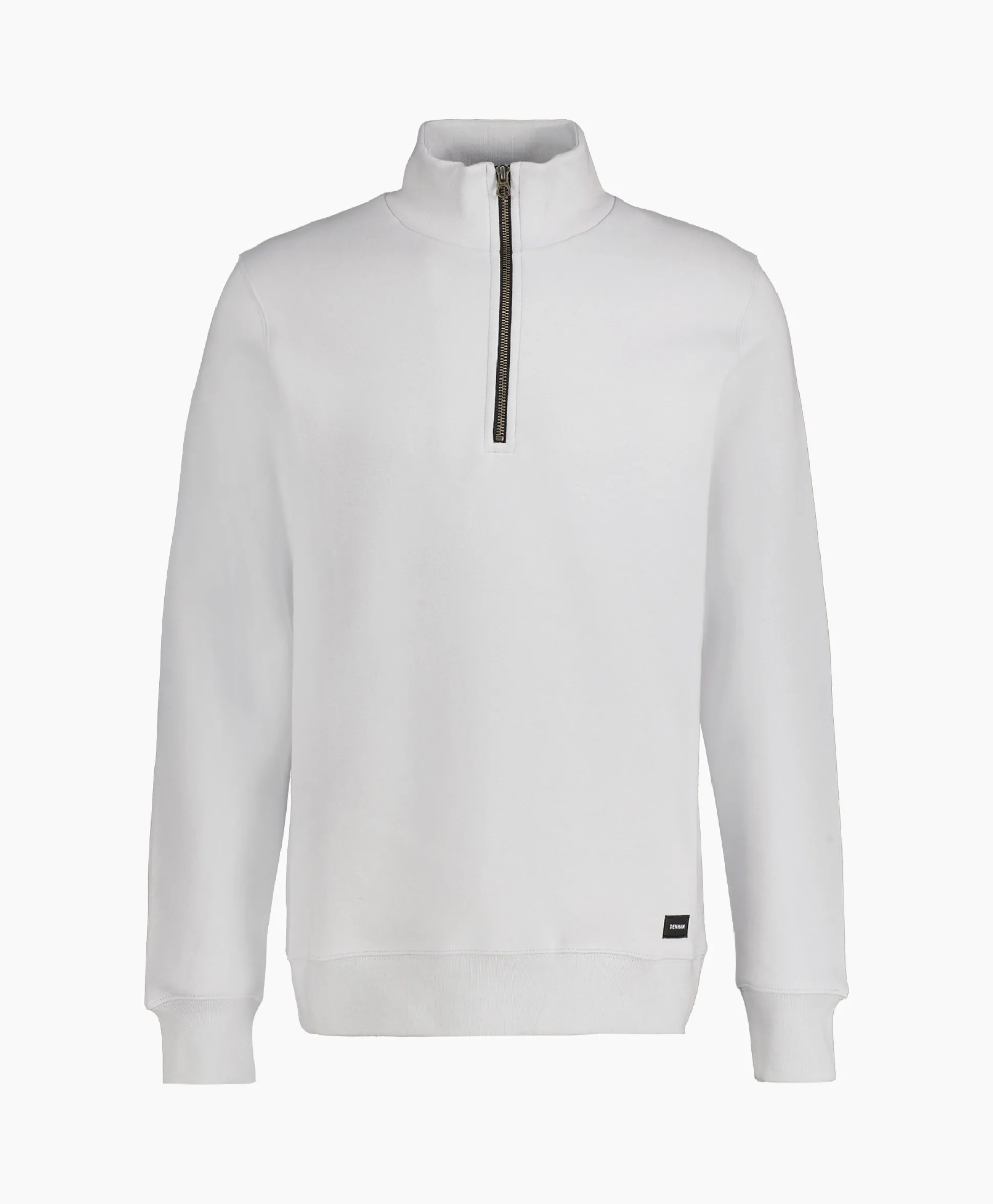 Denham Denham Logan Half Zip Sweat Ss Beige