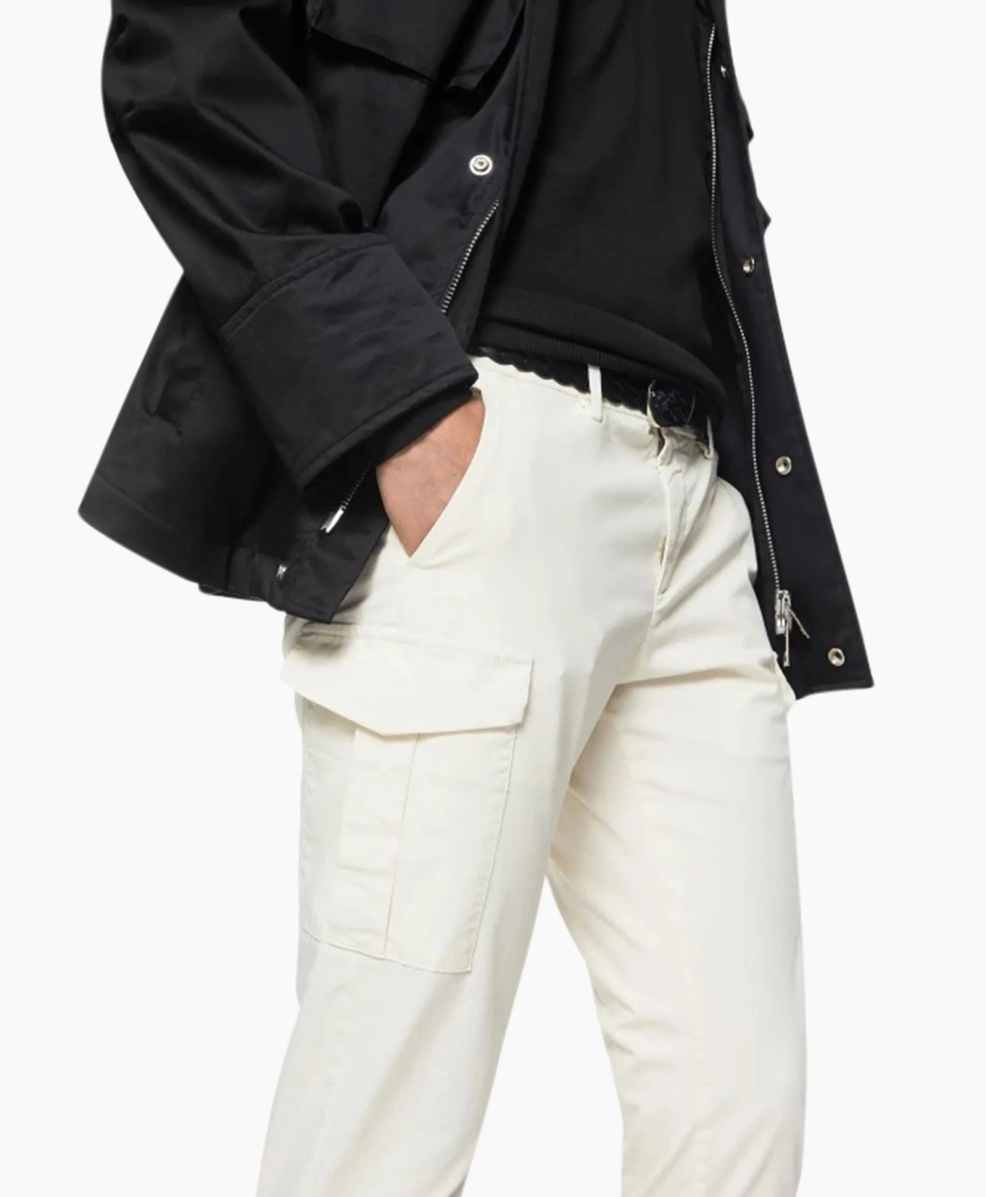 Dondup Pantalon Eddy Slimfit Donker Grijs