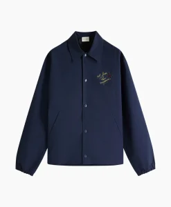 Drole De Monsieur Jack La Veste Slogan Esquisse Donker Blauw