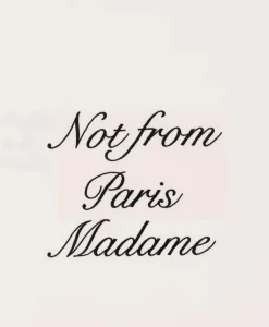 Drole De Monsieur Le T-Shirt Sloga Cursive Off White