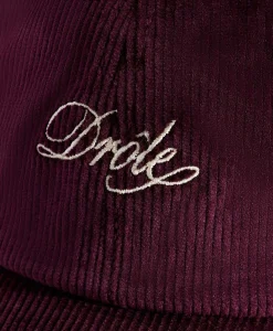 Drole De Monsieur Pet La Casquette Corduroy Donker Rood