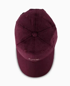 Drole De Monsieur Pet La Casquette Corduroy Donker Rood