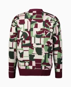 Drole De Monsieur Vest Le Cardigan Echecs Pink