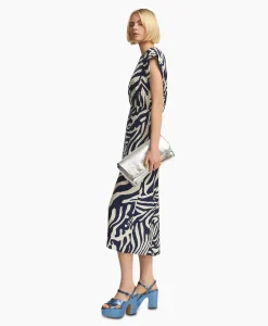 Essentiel Antwerp Midi Jurk Fayola Blauw