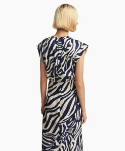 Essentiel Antwerp Midi Jurk Fayola Blauw