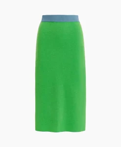 Essentiel Antwerp Midi Rok Folder Blauw