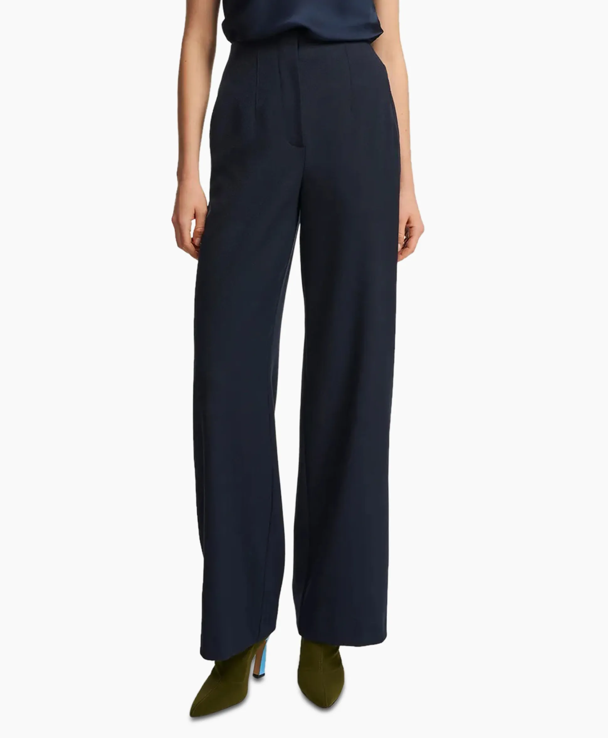 Essentiel Antwerp Pantalon Fermission Blauw