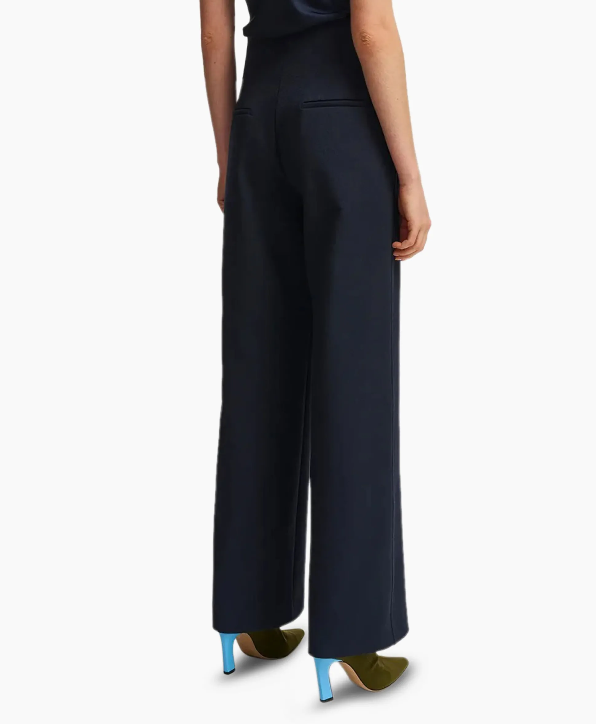 Essentiel Antwerp Pantalon Fermission Blauw