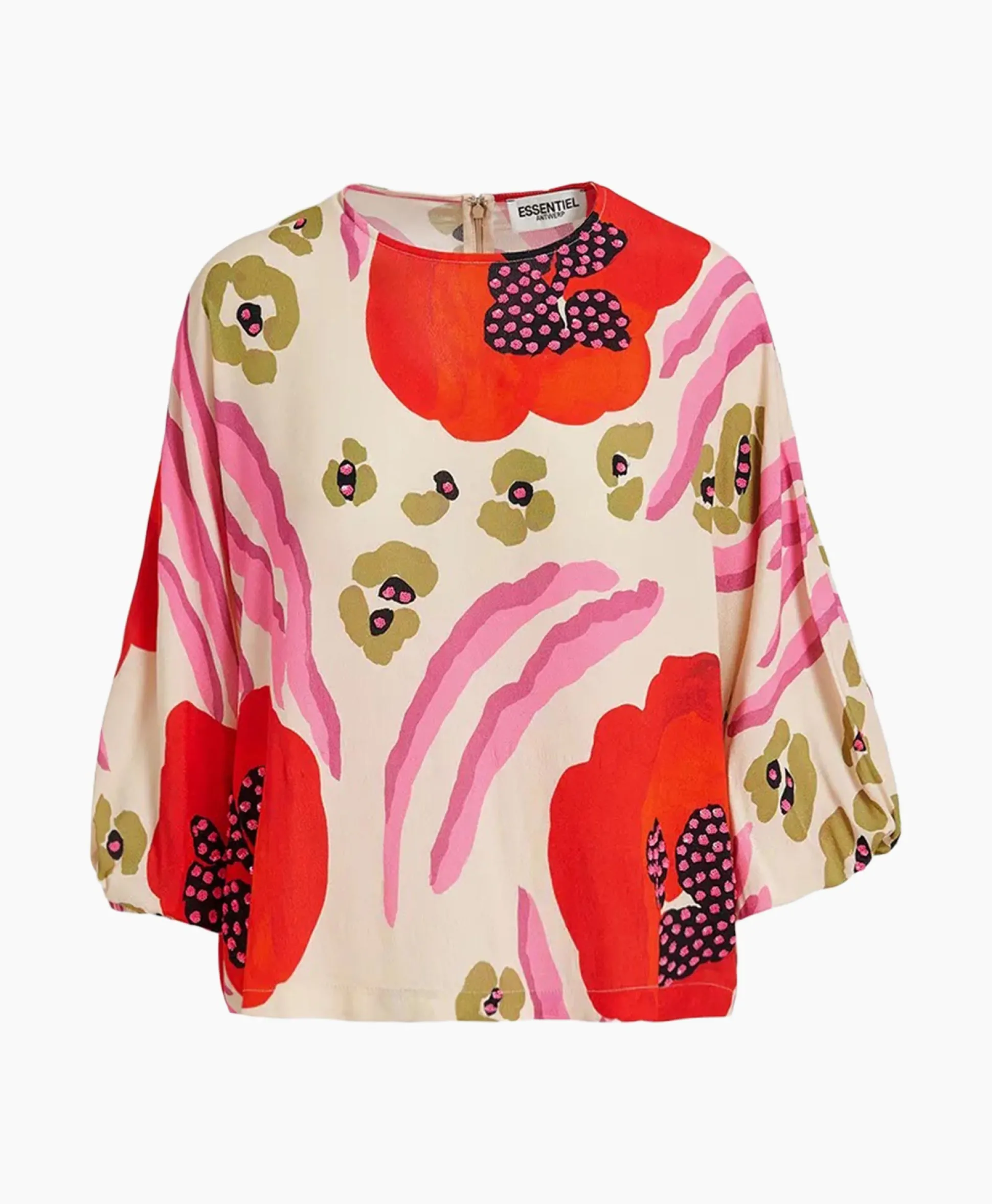 Essentiel Antwerp Top Flowerpower Off White