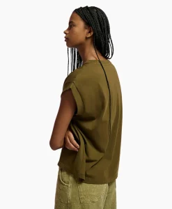 Essentiel Antwerp T-Shirt Korte Mouw Faustina Groen