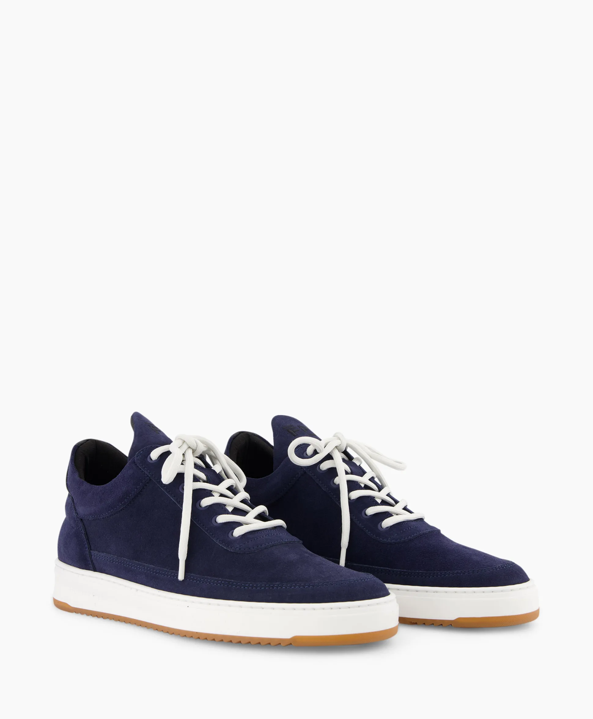 Filling Pieces Sneaker Low Top Suede Donker Blauw