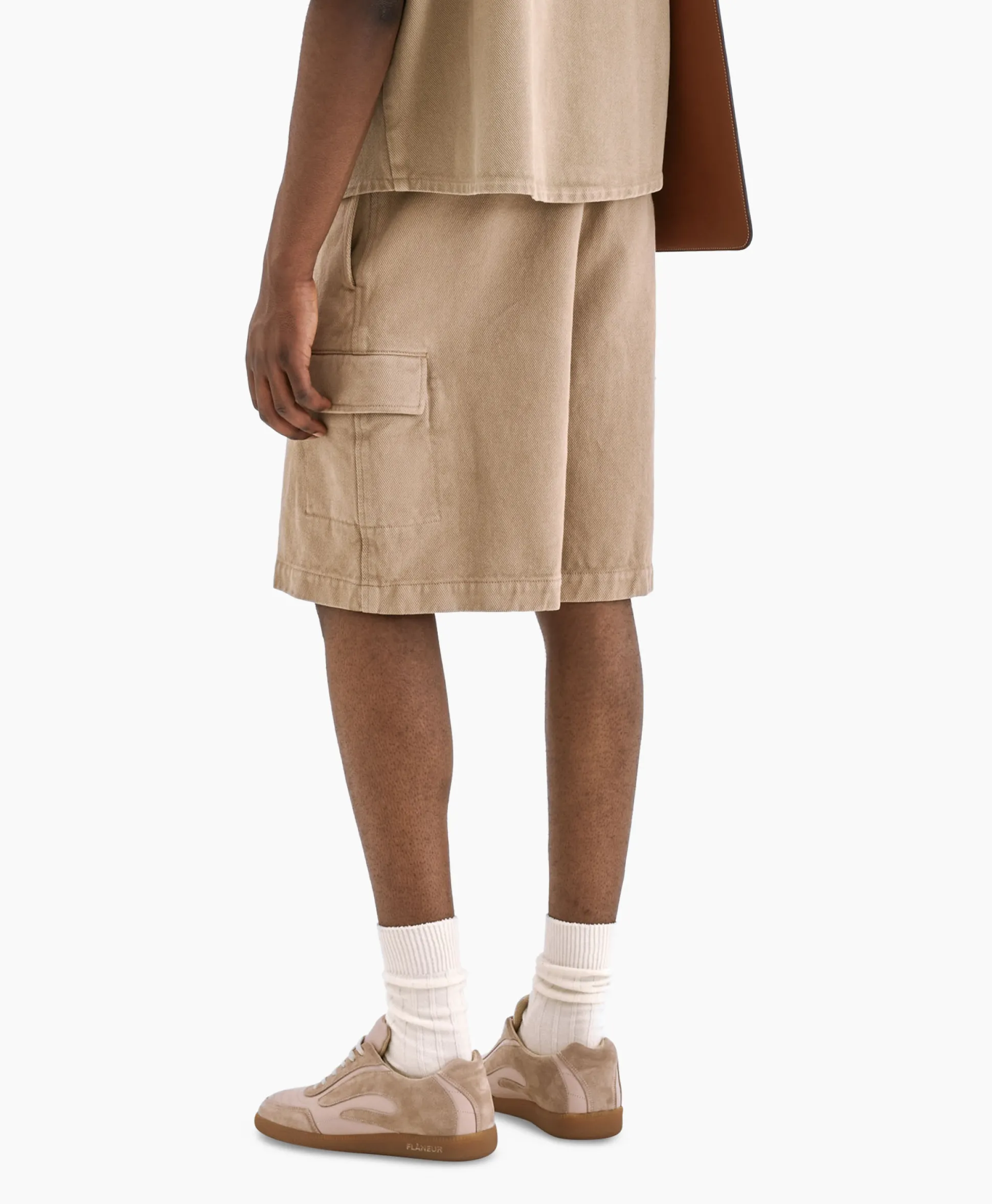 Flaneur Korte Broek Cargo Beige