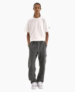 Flaneur T-Shirt Korte Mouw Atelier Sleeve Emblem Wit