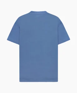 Flaneur T-Shirt Korte Mouw Floral Watercolor Blauw