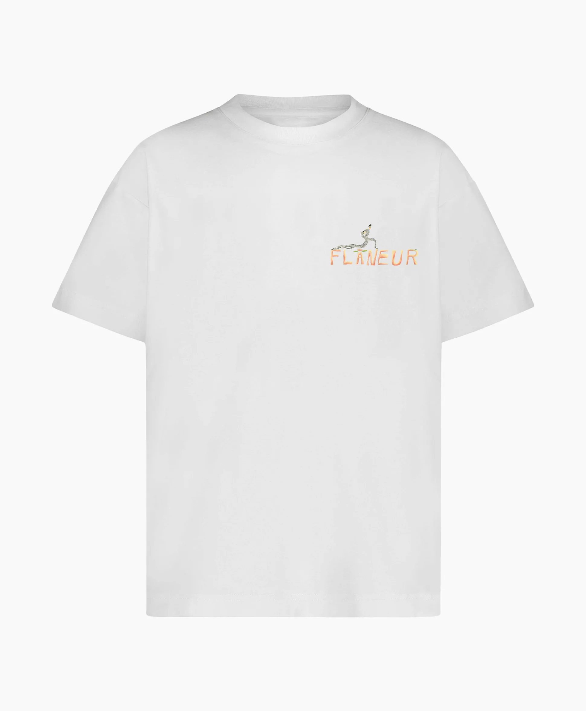 Flaneur T-Shirt Korte Mouw Passage Of Time Wit