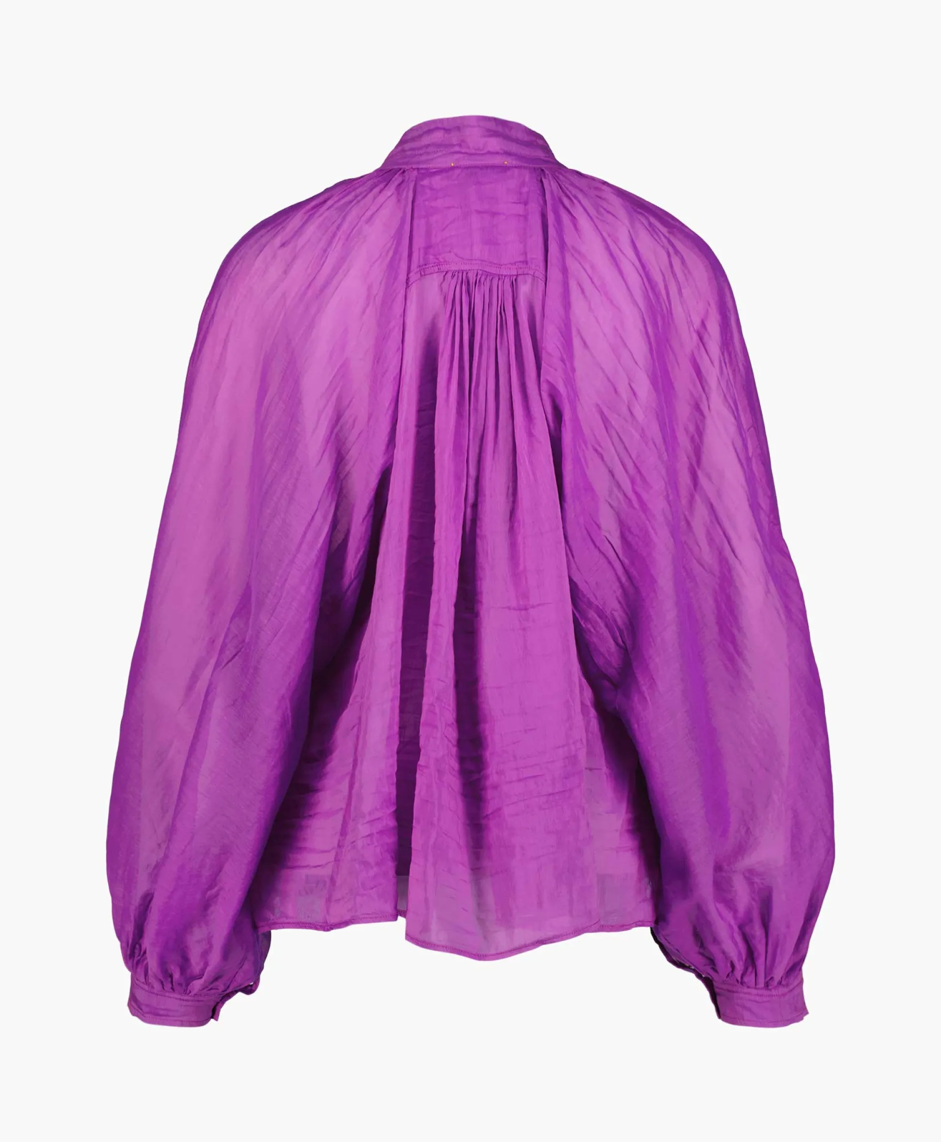 Forte_Forte Blouse Cotton Silk Voile Bohemian Paars