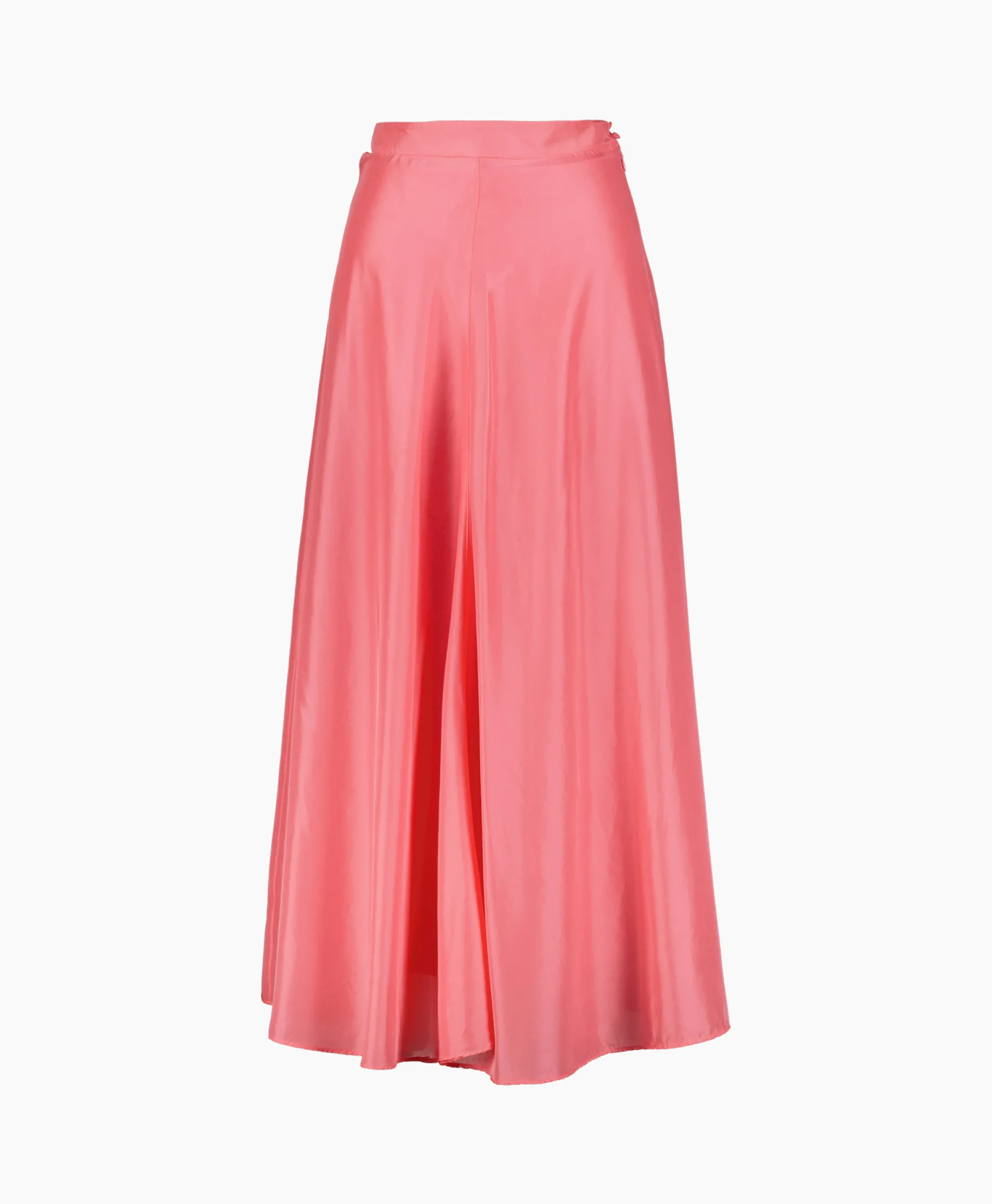 Forte_Forte Midi Rok Habotai Silk Roze