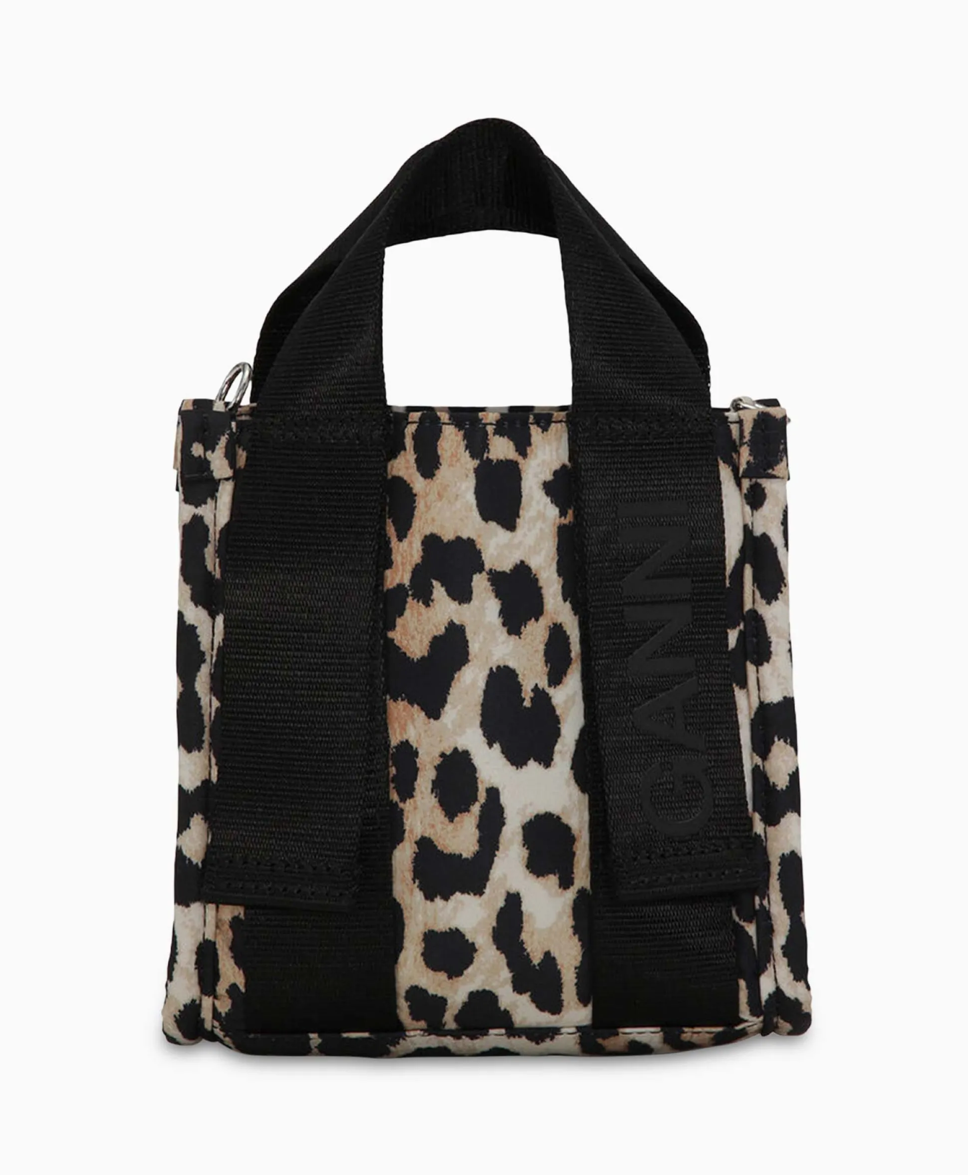 Ganni Crossbody Tas Recycled Tech Mini Tote Bruin