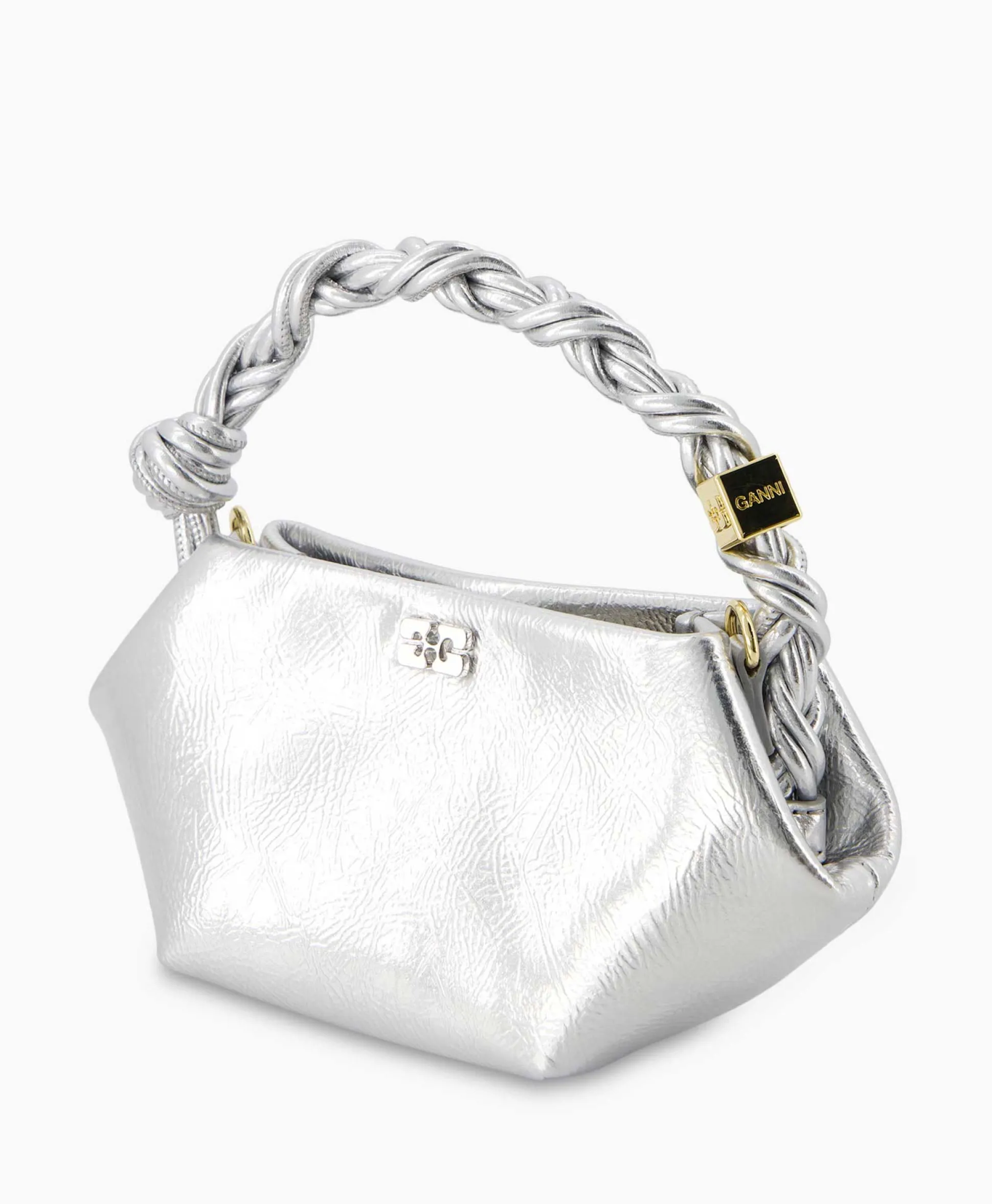 Ganni Schouder / Hand Tas Ganni Bou Mini Zilver