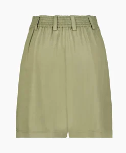 Golden Goose Korte Broek Journey W's Pleated Leilah Fluid Visco Khaki