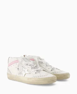 Golden Goose Sneaker Mid Star Leather Upper And Wave Wit