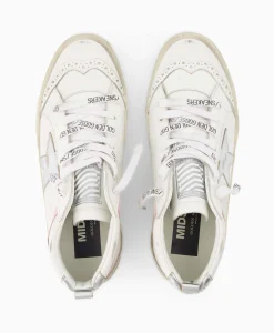 Golden Goose Sneaker Mid Star Leather Upper And Wave Wit