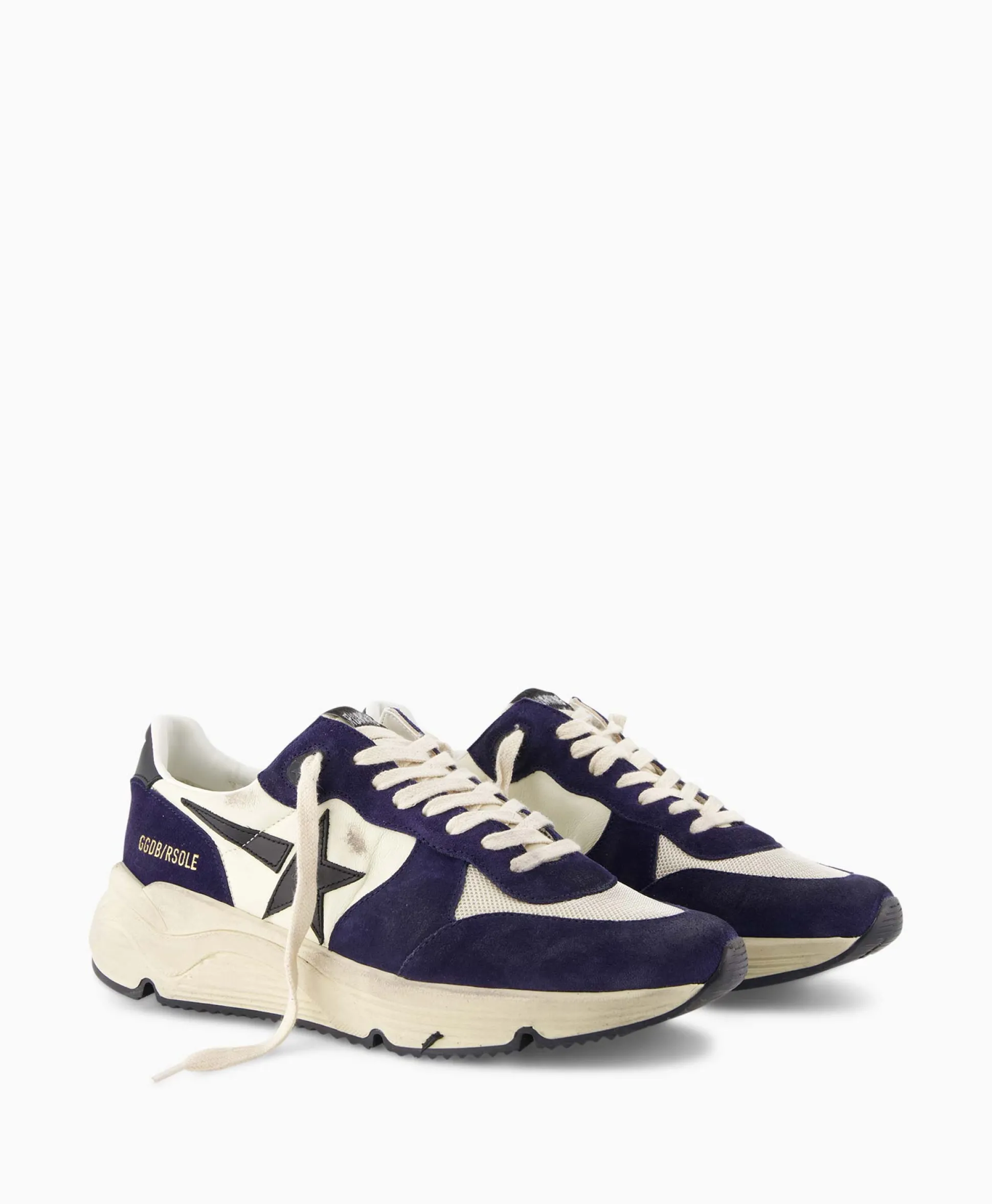 Golden Goose Sneaker Running Sole Nappa Upper Leather Star Andzwart