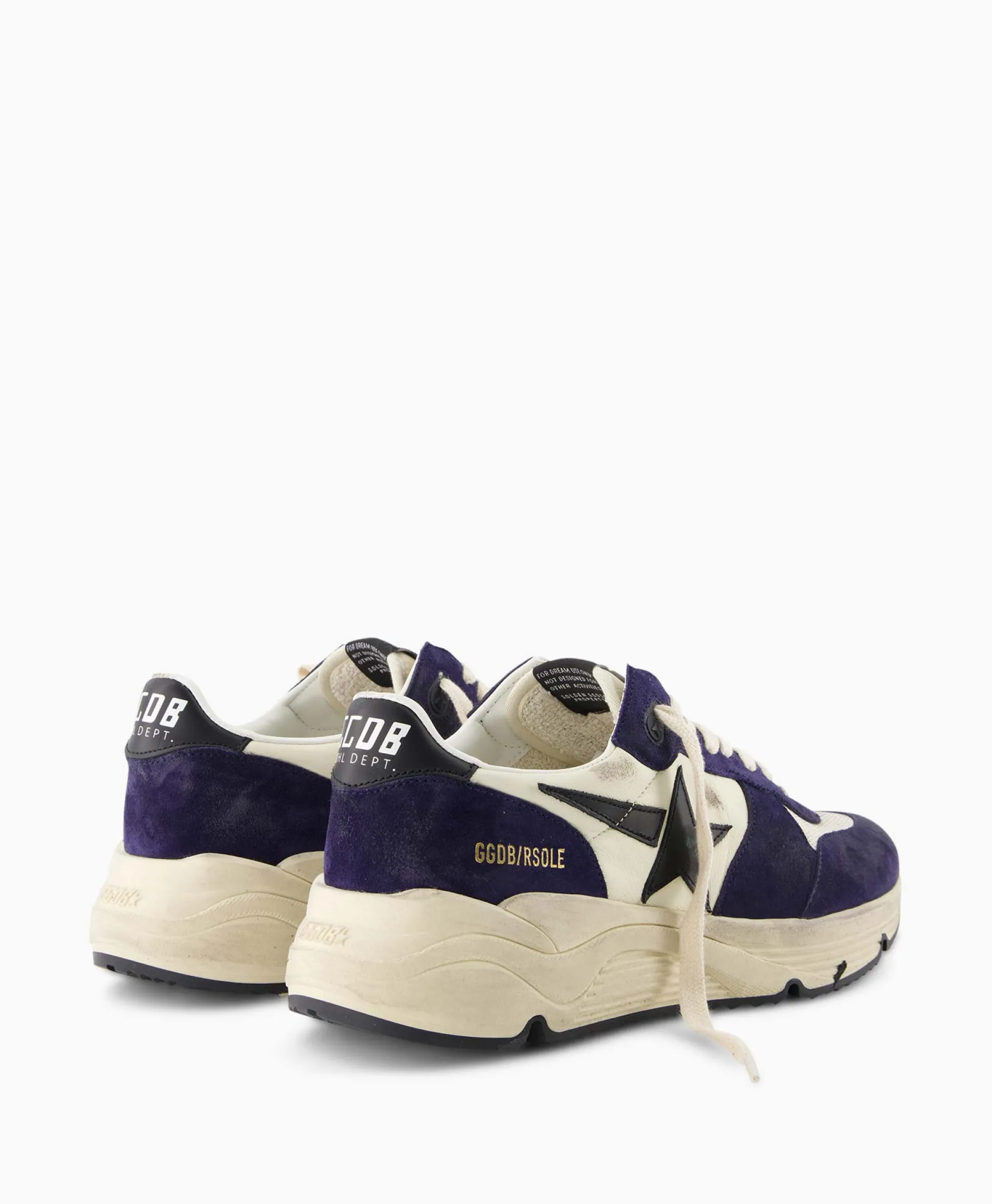 Golden Goose Sneaker Running Sole Nappa Upper Leather Star Andzwart
