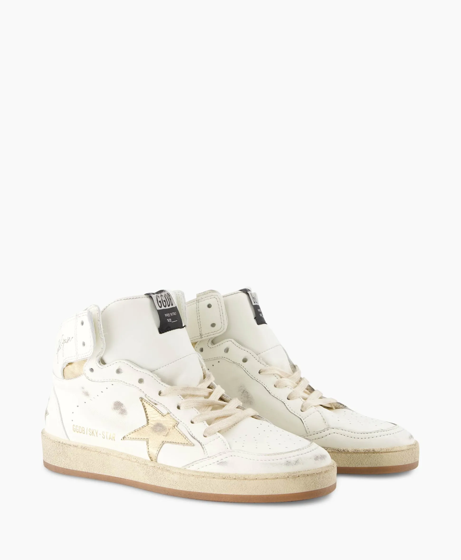 Golden Goose Sneaker Sky Star Nappa Upper Laminated Wit