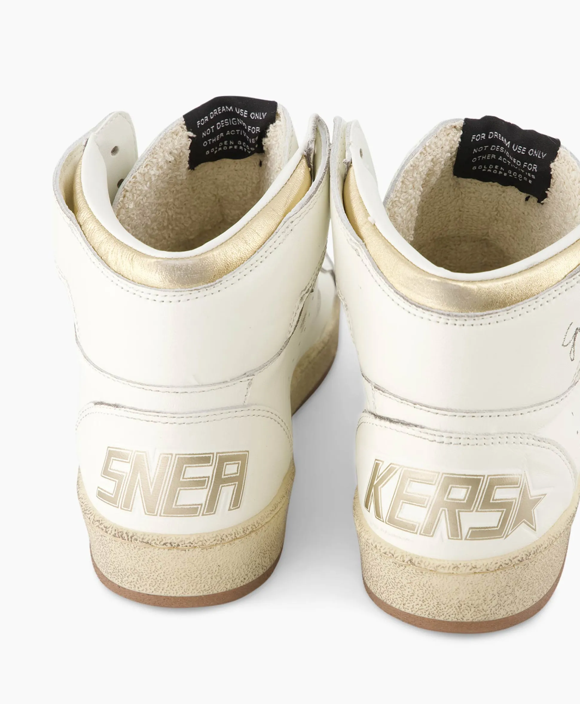 Golden Goose Sneaker Sky Star Nappa Upper Laminated Wit
