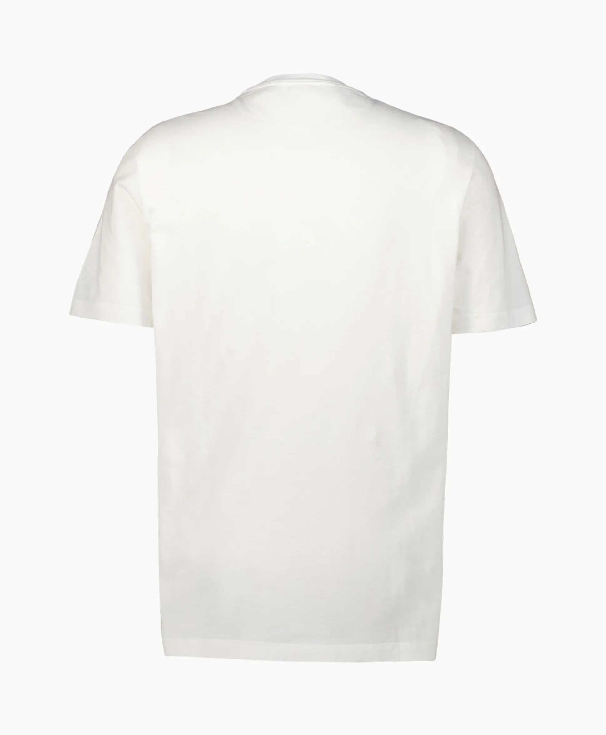 Golden Goose T-Shirt Korte Mouw Golden M's Regular Distressed Off White