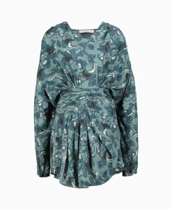 Iro Mini Jurk Fontana Blauw