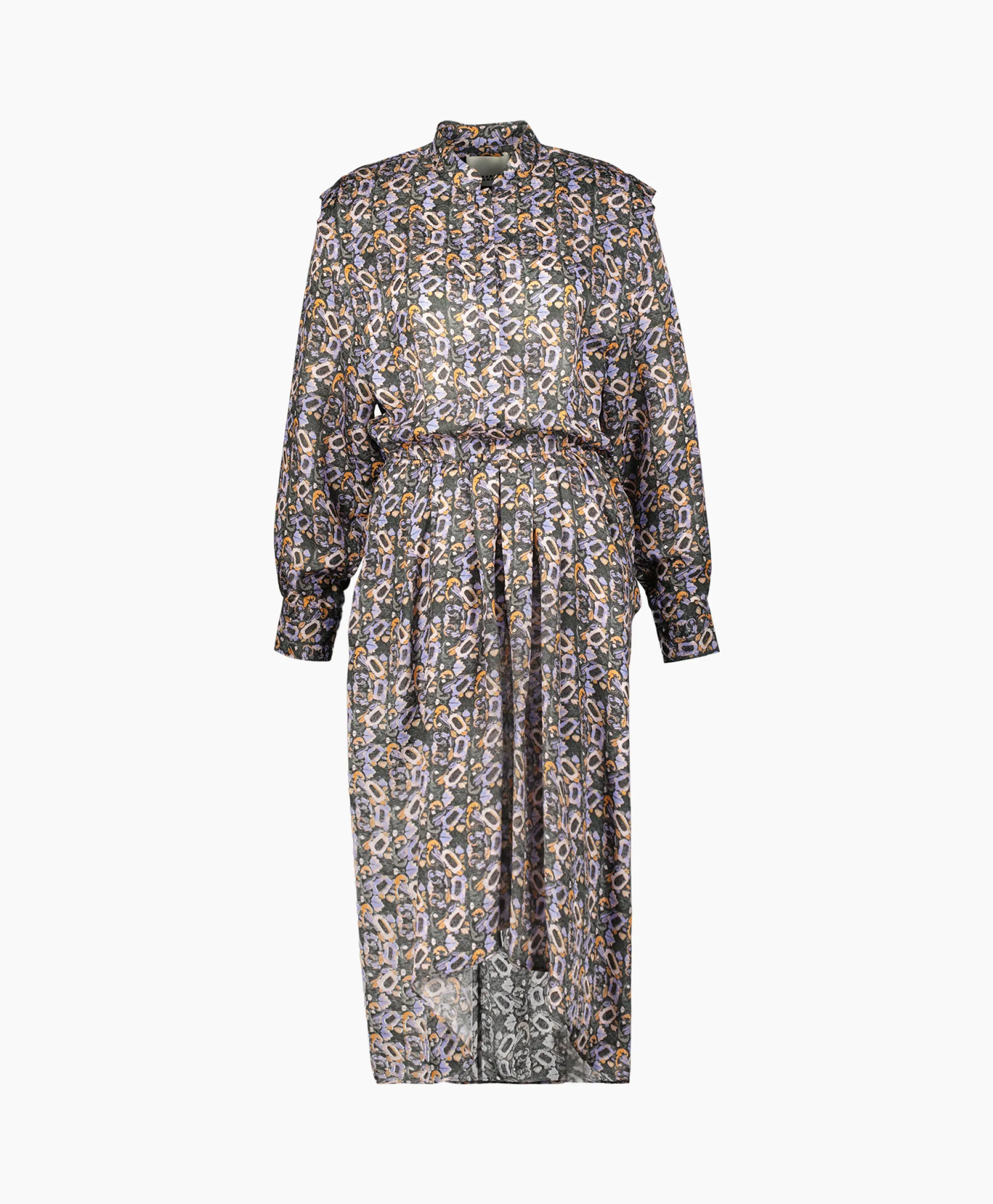 Isabel Marant Midi Jurk Lokeya-Gb Zwart