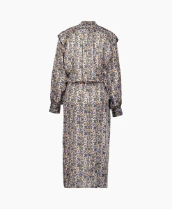Isabel Marant Midi Jurk Lokeya-Gb Zwart