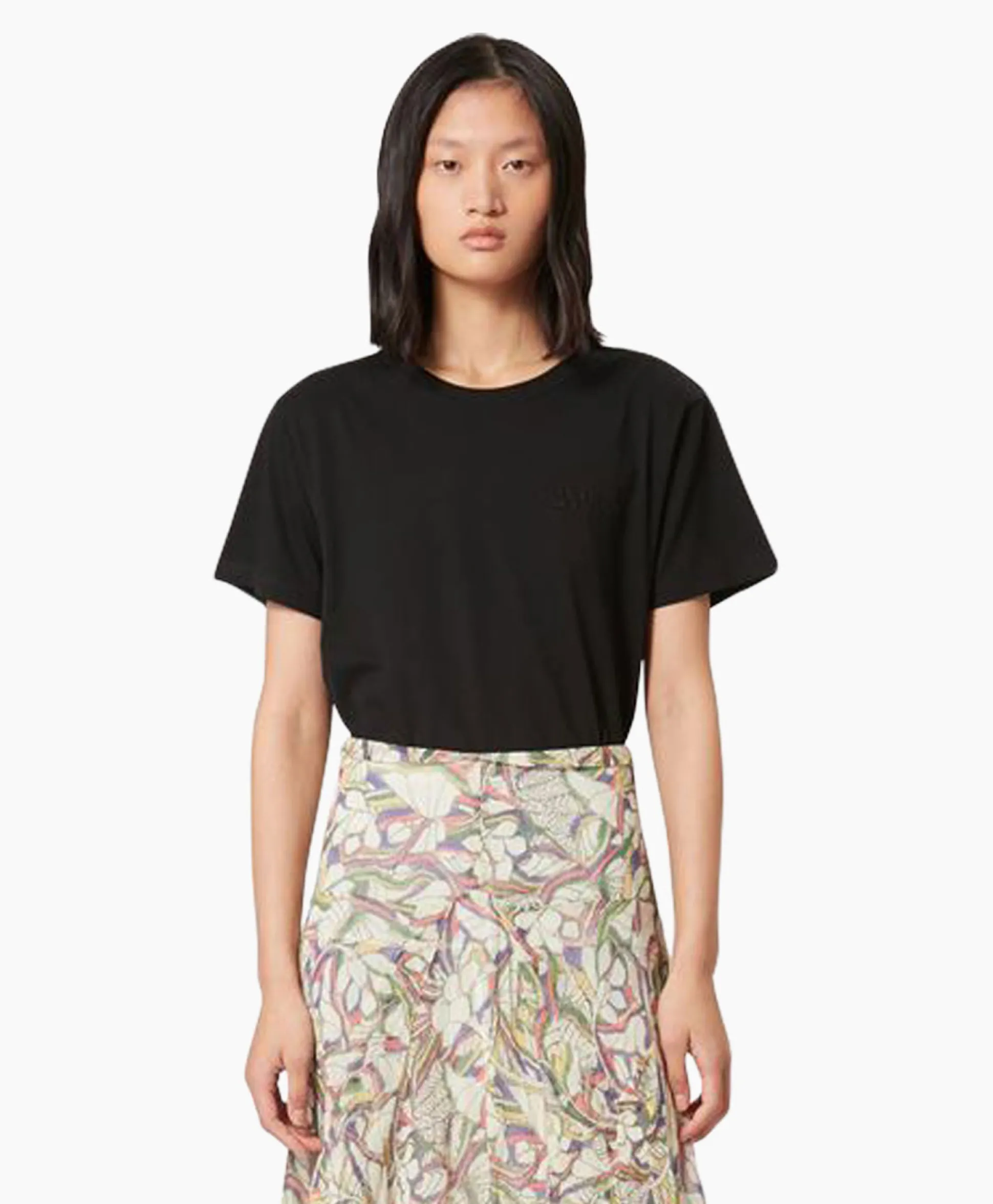 Isabel Marant T-Shirt Korte Mouw Vidal-Gz Zwart